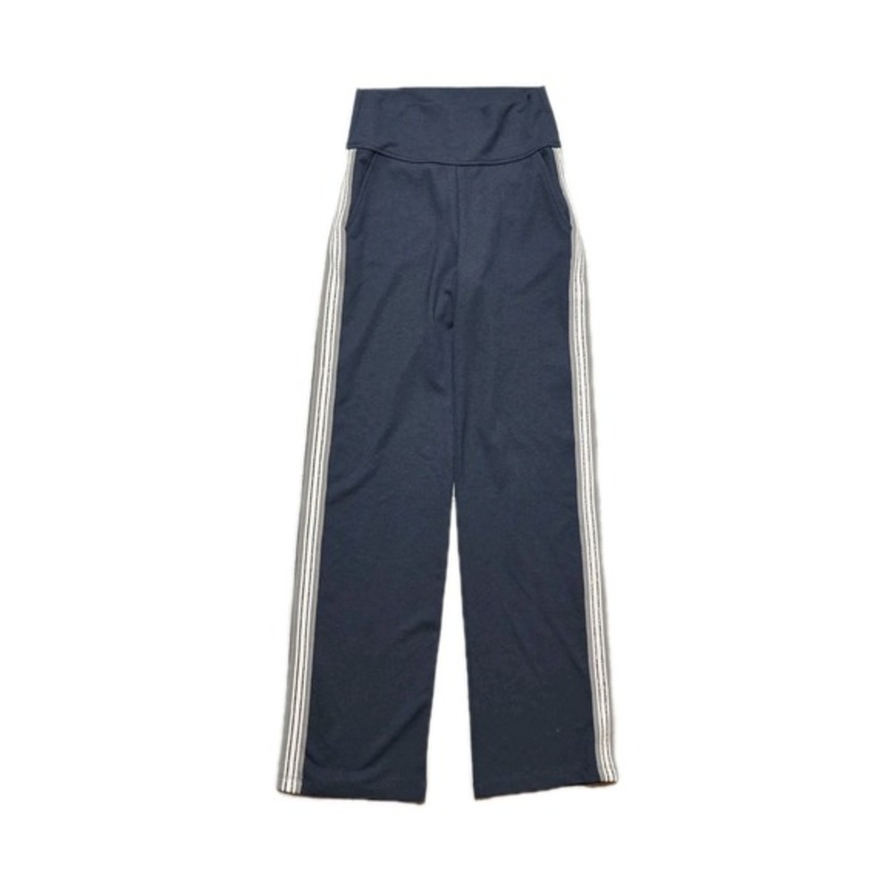 Zaggora Women's Athletic Pants 2 Navy Blue Hi-rise Runaway Wide‎ Leg